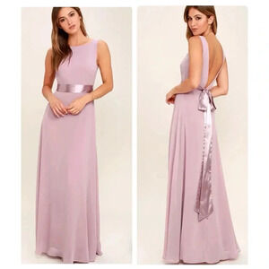 Lulus NWT That Special Something Mauve Maxi Dress Size Small